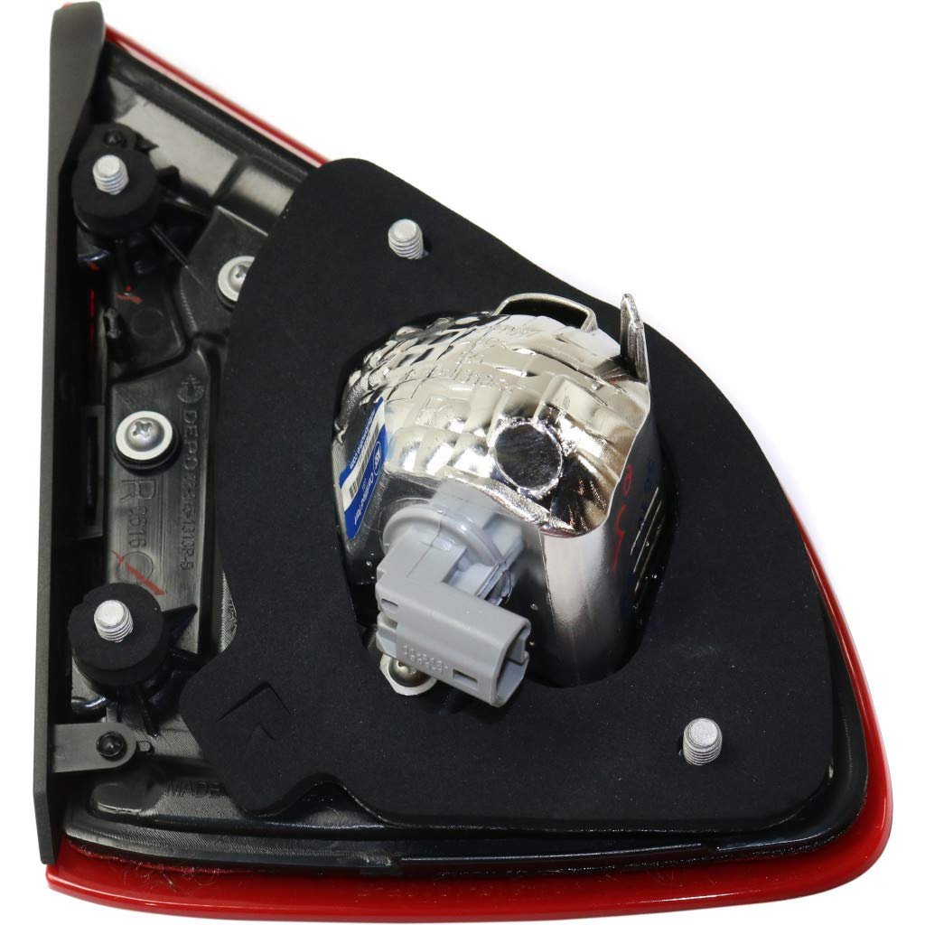 Tail Light Assembly Passenger Side Inner For Nissan Altima 2017 2018 Capa Smoked Clear Red Lens Black Interior Ni2803112