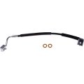 Brake Hose For Mazda B2500 1998 1999 2000 2001 Epdm Rubber Black Flexible With Stamped Steel Bracket Replacement 1f00 43 980 