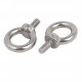 Uxcell Lifting Eye Bolt M5 X 11mm Male Thread 304 Stainless Steel For Hanging Pack Of 5