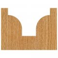 Whiteside Router Bits 2052 Plunge Round Over Bit With Point 1 4-inch Radius 3 Large Diameter And Small