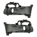 Kuafu Fog Light Cover Compatible With 2015-2017 Ford Mustang Ecoboost Gt V6 Replacement For Fr3z-17e811-aa Fr3z-17e810-aa Abs
