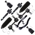 10pc Set Front Suspension Kit Fit 2003-2007 For Honda Accord Inner Outer Tie Rod End Lower Ball Joint Sway Bar Link Steering 