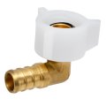 Recpro 1 2 Pex X Fpt Swivel Elbow Fitting 90 Degree Barb To Female Pipe Thread Connector Leak Proof Corrosion-resistant For Rv 