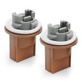Hoypeyfiy 2pcs 3-pin Turn Signal Brake Light Socket 2u5z-13411-sa Replacement For Ford F150 F250 Super Duty Ranger Crown Vic 