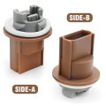 2pcs 3 Pin Turn Signal Brake Light Socket 2u5z-13411-sa For Ford F150 F250 Super Duty Ranger Crown Vic 2004 11 Lincoln Mark Lt