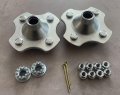 2pcs Rear Left Right Wheel Hubs 42410-hm5-930 With 10 Nuts Replacement For 1993-2000 Honda Fourtrax 300 Trx300 2x4 Trx300fw 4x4 