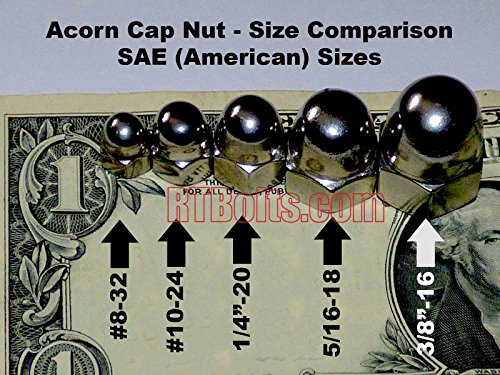 10 Pack 5 16 Acorn Cap Nuts And Washers A Stainless Steel
