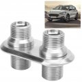 A C Bulkhead Car 2 Port Air Conditioning Universal Heater Interface Modification Ac Hose Port Silver