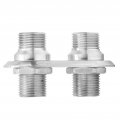 A C Bulkhead Car 2 Port Air Conditioning Universal Heater Interface Modification Ac Hose Port Silver