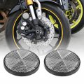 X Autohaux 4pcs M6x1 0 White Plastic Universal Screw Mount Reflective Warning Reflector For Motorcycle Bike
