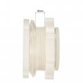 Uxcell Abs Bulkhead Tank Adapter With Pvc Plug Fitting G1-1 2 Thread For Rain Buckets Water Tanks 1 Set