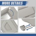 Auto Dynasty Sun Visor Sunshade With Vanity Light And Mirror For 2013-2018 Altima Lighted Models Driver Left Side Gray