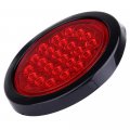 Ocpty 24led Side Marker Light 20pcs 4a Red Round Trailer Lamp Stop Turn Tail Fit For Boats Truck Pickups 12v Waterproof Signal