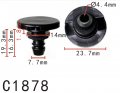 Autobahn88 Outback Rocker Molding Clip Compatible With Subaru Oem 909130118 Pack Of 20