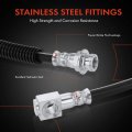 A-premium Front Driver Brake Hydraulic Hose Compatible With Select Cadillac Buick Oldsmobile And Pontiac Models Allante Deville