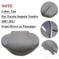 Front Driver Or Passenger Bottom Replacement Perforated Seat Cover Graphite Gray Microfiber Leather For Toyota Sequoia Tundra