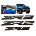 3pack Fender Rear Zr2 Emblems Badges Letter Compatible With Replacement For Silverado Colorado 84865797 Oem All Black