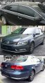 Smoke Tinted Clip On Window Visor Rain Guard W Chrome Trim For 2011-2018 Volkswagen Passat