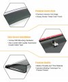 Smoke Tinted Clip On Window Visor Rain Guard W Chrome Trim For 2011-2018 Volkswagen Passat