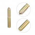 Uxcell M8x50mm Hanger Bolts 12pcs Double Ended Thread Dowel Screws For Wood Furniture
