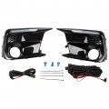 Hecasa Driving Fog Light Bezel Cover With Led For 2018-2021 Subaru Wrx Sti