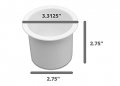 2 Cup Holder Plastic Pocket Recessed Drop In Insert Universal For Boat Rv Car Truck Sofa Game Table Marine Pontoon Motorhome