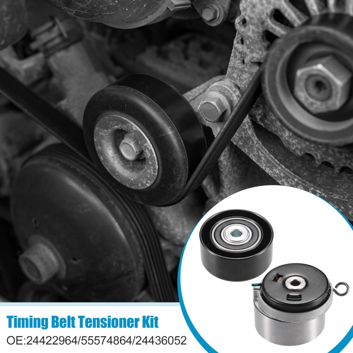 Timing Belt Tensioner Kit For Chevrolet Cruze Sonic Aveo 2010-2016 Pontiac G3 No 24422964 55574864 24436052 Idler Pulley