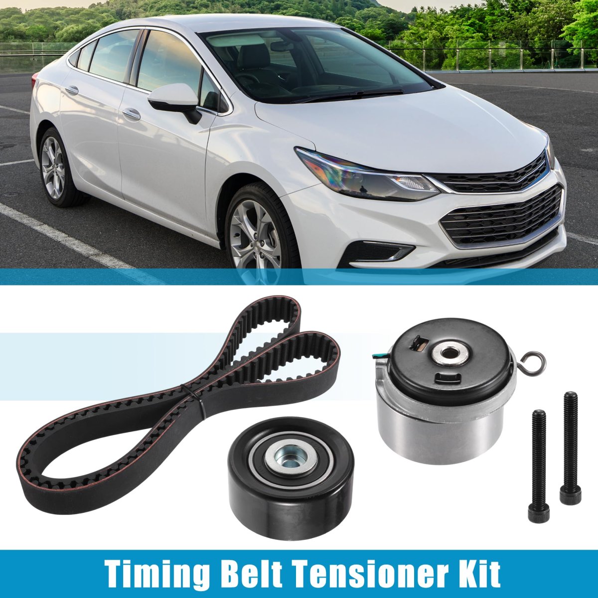 Timing Belt Tensioner Kit For Chevrolet Cruze Sonic Aveo 2010-2016 Pontiac G3 No 24422964 55574864 24436052 Idler Pulley