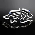 Silicone Radiator Coolant Hose Kit Clamps For Subaru Impreza Wrx Sti Gda Gdb Ej207 2002 2003 2004 2005 2006 2007 White 