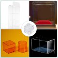 24pcs Corner Bracket 0 39x0 39 Inch Cube Acrylic For Reinforcement Connecting Furniture Including Screws M4x6 Transparent 