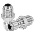 2pcs Pressure Washer Adapter 3 8 Male Quick Plug To G3 Connect Fittings Stainless Steel Convex Mouth Swivel For Power Washers 