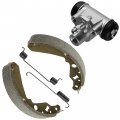 Caltric 1x Front Brake Cylinder Left Right With Shoe Compatible Kawasaki Mule 610 Kaf400 2005-2009