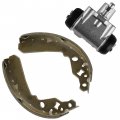 Caltric 1x Front Brake Cylinder Left Right With Shoe Compatible Kawasaki Mule 610 Kaf400 2005-2009