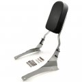Httmt Mt135-f-cd Chrome Flame Fire Backrest Sissy Bar Compatible With 2005-2012 Suzuk Boulevard M50 Vz800 C50 Vl800 C50tt C50c