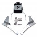 Httmt Mt135-f-cd Chrome Flame Fire Backrest Sissy Bar Compatible With 2005-2012 Suzuk Boulevard M50 Vz800 C50 Vl800 C50tt C50c