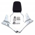 Httmt Mt135-f-cd Chrome Flame Fire Backrest Sissy Bar Compatible With 2005-2012 Suzuk Boulevard M50 Vz800 C50 Vl800 C50tt C50c