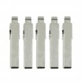 X Autohaux 5pcs Metal Uncut Insert Blank Blade Emergency Remote Key Replacement For Audi A6