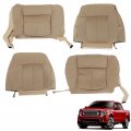 Tan Cloth Seat Cover 4pcs Bottom And Lean Back Front Driver Passenge Replacement For 2011 2012 2013 2014 F150 