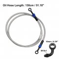 X Autohaux Brake Hose An3 28 90 Degree M10 Motorcycle Hydraulic Line Oil Pipe Fitting For Atv Motocross Racing Bike 130cm