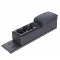 Hecasa Center Mini Cup Holder Console For 2006-2020 Dodge Charger Police 2005-2007 Magnum New Black