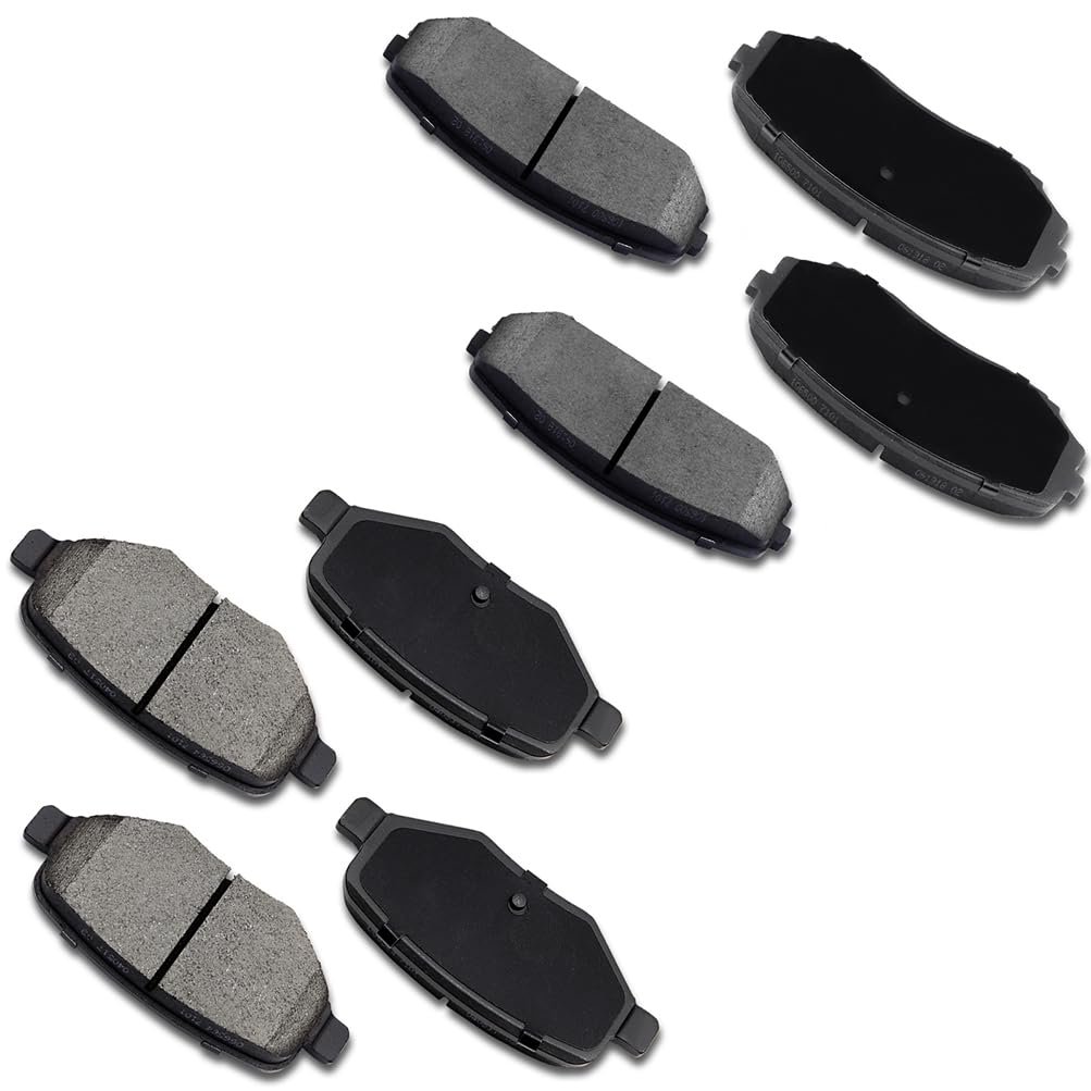 Ceramic Brake Pad Set 8pcs Front And Rear For Ford Edge 2011 2014 Lincoln Mkx 2015 D1258 D1377