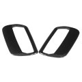 Dry Carbon Fiber Hood Air Vent Cover Bonnet Intake Scoop 2 Pieces For 2019 2021 Glossy Black Inlet Trim Replacement Parts