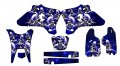 2005-2006 Wr 250 F Jester Blue Senge Graphics Base Kit For Yamaha 