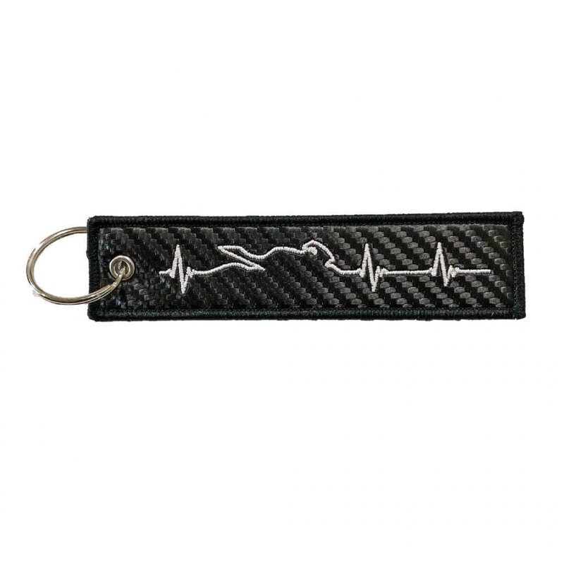 Carbon Moto Gear Motorcycle Keychains Motorcycle Heartbeat