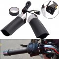 Topteng Motorcycle 12v Warmer Heated Handlebar Shrinkable Hot Grips Bars Universal Hand Pad