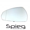Spieg 8v0857535m Driver Side Mirror Glass Replacement For Audi A3 Quattro S3 2015-2019 Heated With Back Plate Lh