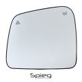 Spieg Driver Side Mirror Glass Replacement For Dodge Durango Jeep Grand Cherokee 2011-2021 Heated W Blind Spot Detection System