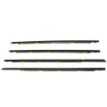4pcs Window Weather Stripping Moulding Trim Seal Belt For Honda Civic 1996-2000 1 4l 72410-s04-003 72450-s04-003 72910-s04-003 
