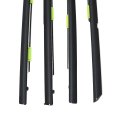 4pcs Window Weather Stripping Moulding Trim Seal Belt For Honda Civic 1996-2000 1 4l 72410-s04-003 72450-s04-003 72910-s04-003