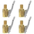 4pcs Tire Air Chuck With Clip Adapter No Leakage Chucks For Vehicle Inflator Compressor Pump Connect Accessories Tool 